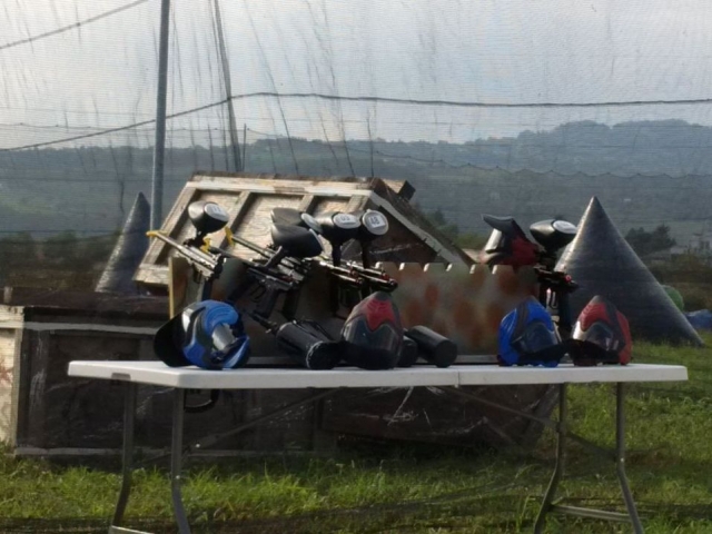  Paintball pour enterrement de vie de jeune fille à Costabissara 